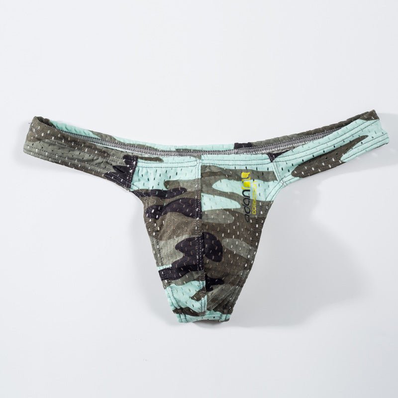 new mesh camouflage jerky convex low-waist thong briefs sexy - Image 7