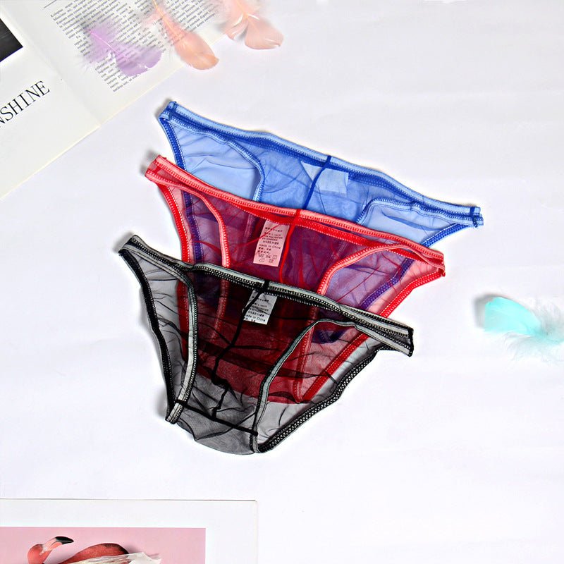 Mesh Boxer Briefs See Through Panties Breathable Seamless Underwear - Image 2