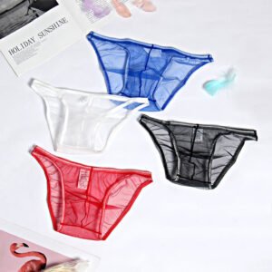 Mesh Boxer Briefs See Through Panties Breathable Seamless Underwear