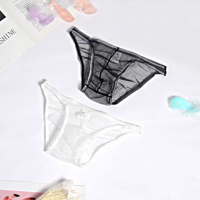 Mesh Boxer Briefs See Through Panties Breathable Seamless Underwear - Image 4