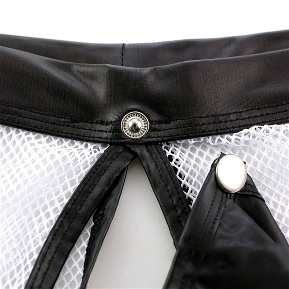 Mesh Boxer Men Big Penis Pouch Open Back Male Sexy Underwear - Image 4