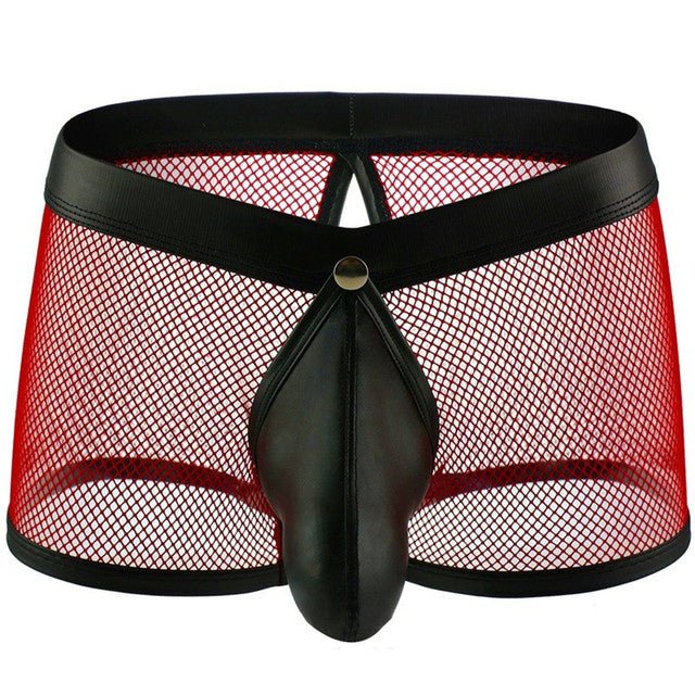 Mesh Boxer Men Big Penis Pouch Open Back Male Sexy Underwear - Image 5