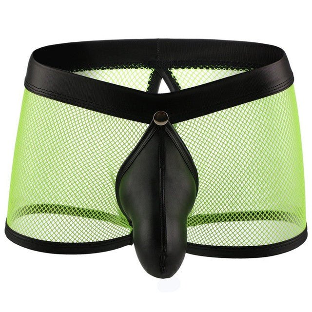 Mesh Boxer Men Big Penis Pouch Open Back Male Sexy Underwear - Image 7