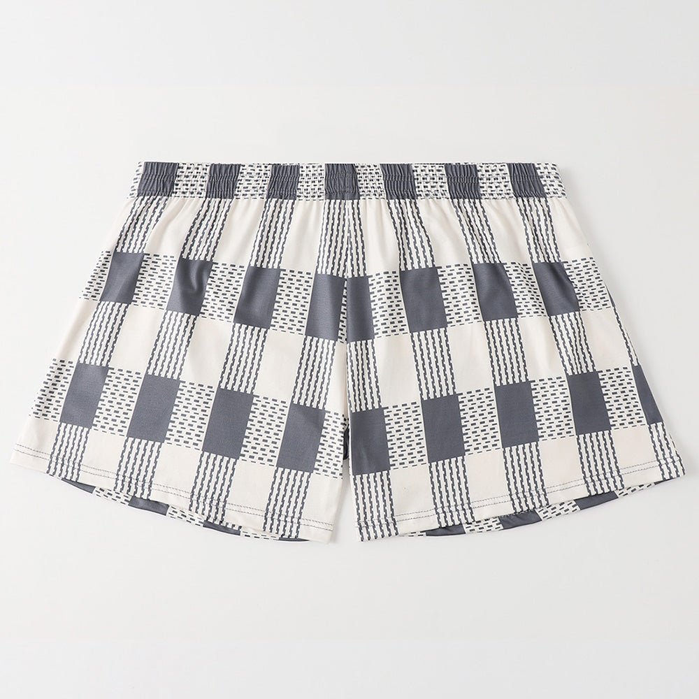 5 Piece Set Of Long Checkered Printed Aro Pants - Image 2