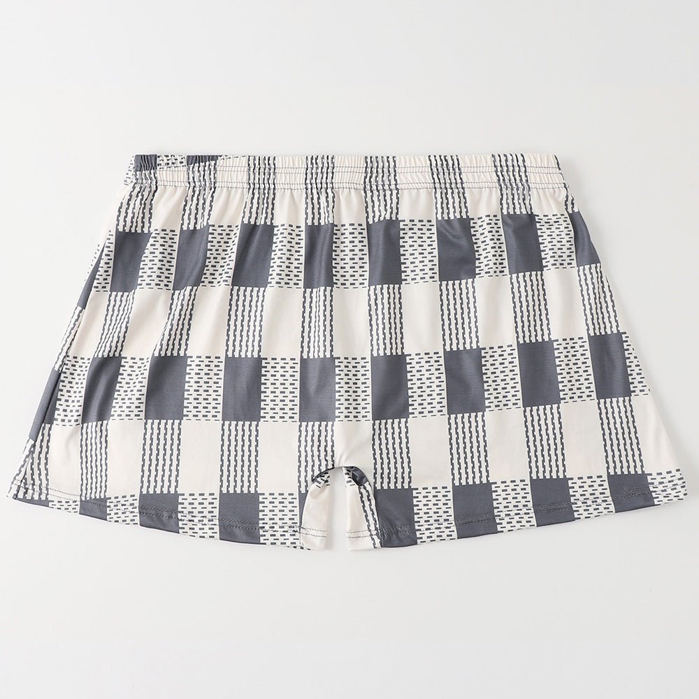 5 Piece Set Of Long Checkered Printed Aro Pants - Image 3