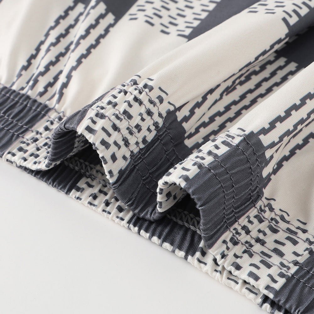 5 Piece Set Of Long Checkered Printed Aro Pants - Image 5