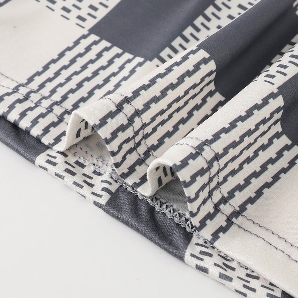 5 Piece Set Of Long Checkered Printed Aro Pants - Image 6