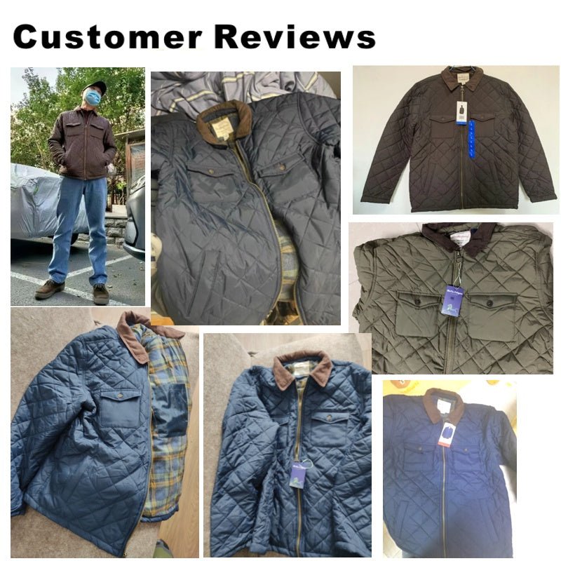 Classic Check Clamp Cotton Winter Men Jacket - Image 12
