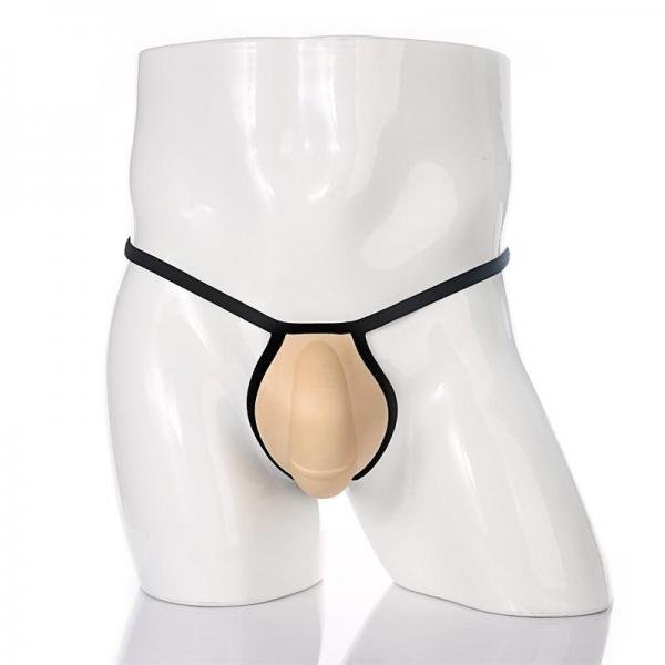 Padded Thong Underwear Sexy Men Jockstrap Penis Protective Cup After Foreskin - Image 3