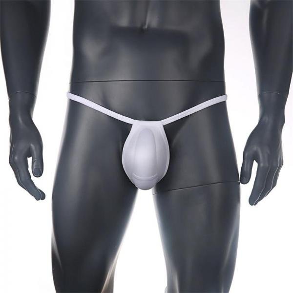 Padded Thong Underwear Sexy Men Jockstrap Penis Protective Cup After Foreskin - Image 21