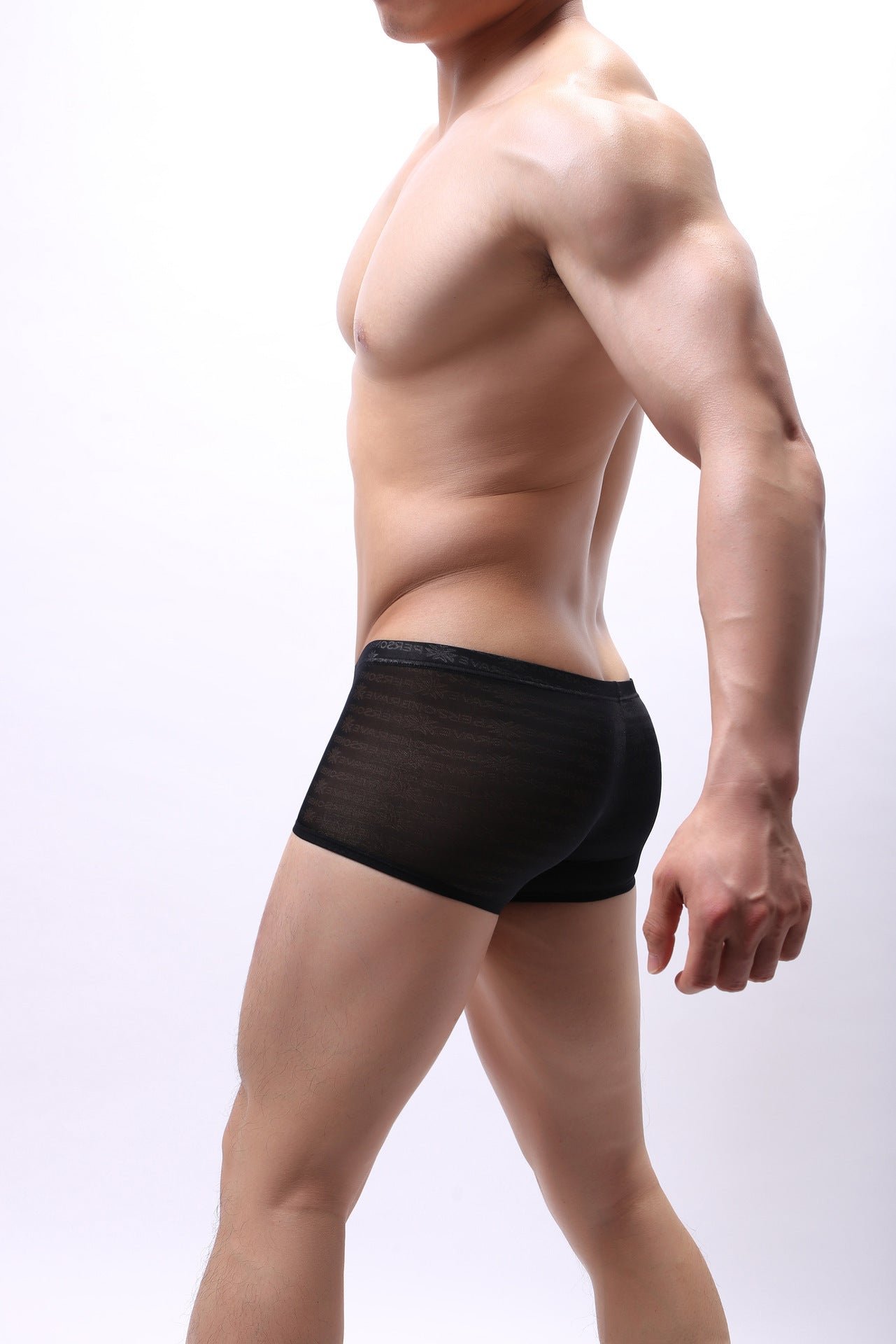 Trendy Men's Underwear Boxer Shorts Sports Low Waist Breathable Stretch - Image 5