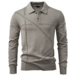 Autumn Winter Thermal Comfort Mens Polo Shirt