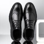 Business Formal Leather Men Dress Shoes Increase Elevator