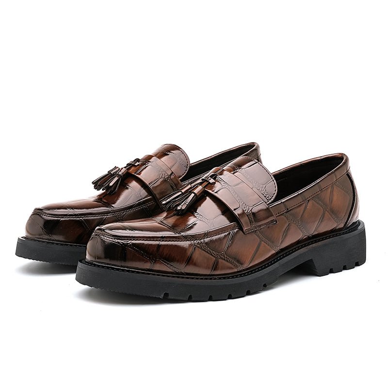 Business Tassel Slip Boat Loafers For Men - Image 5