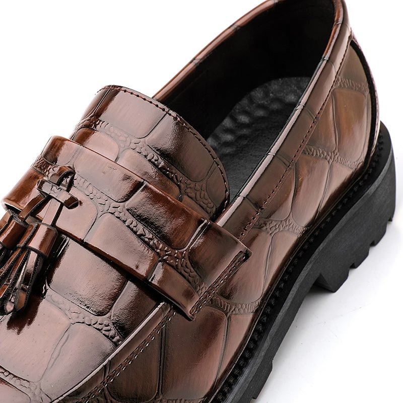 Business Tassel Slip Boat Loafers For Men - Image 6
