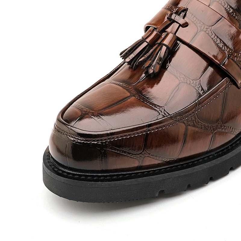 Business Tassel Slip Boat Loafers For Men - Image 8