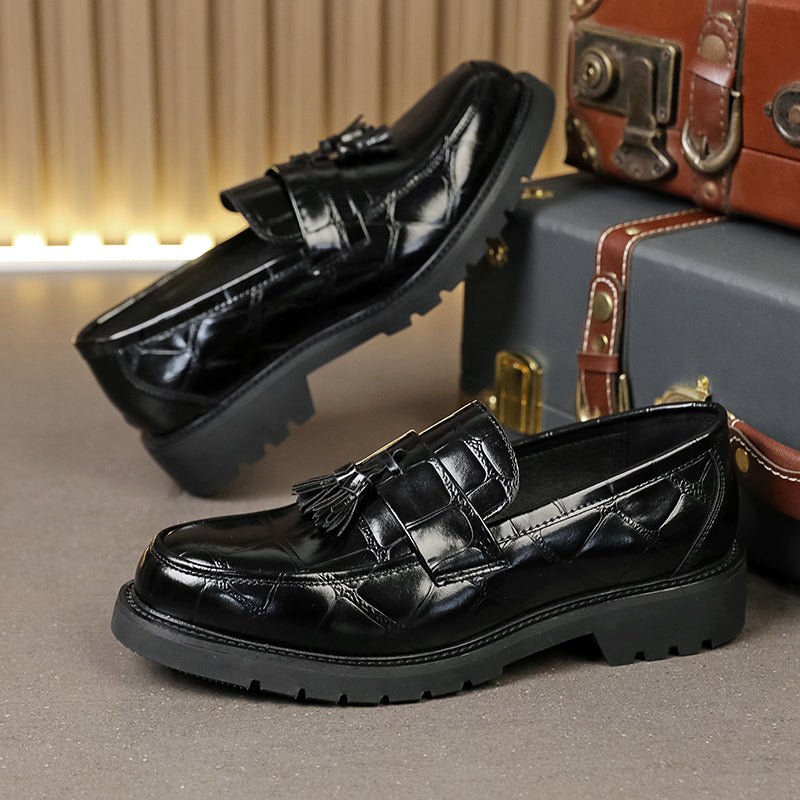 Business Tassel Slip Boat Loafers For Men - Image 3