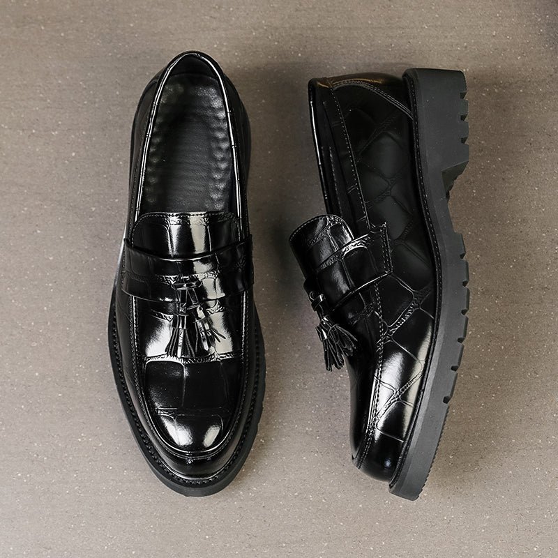 Business Tassel Slip Boat Loafers For Men - Image 4