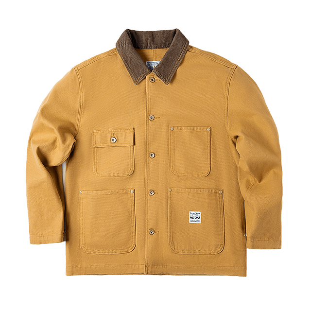 Canvas Jacket Multi Pocket Khaki Lapel Thin Coat - Image 7