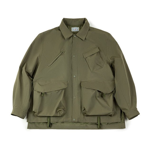 Casual Lapel Jacket Windbreaker Large Pockets Coats - Image 8