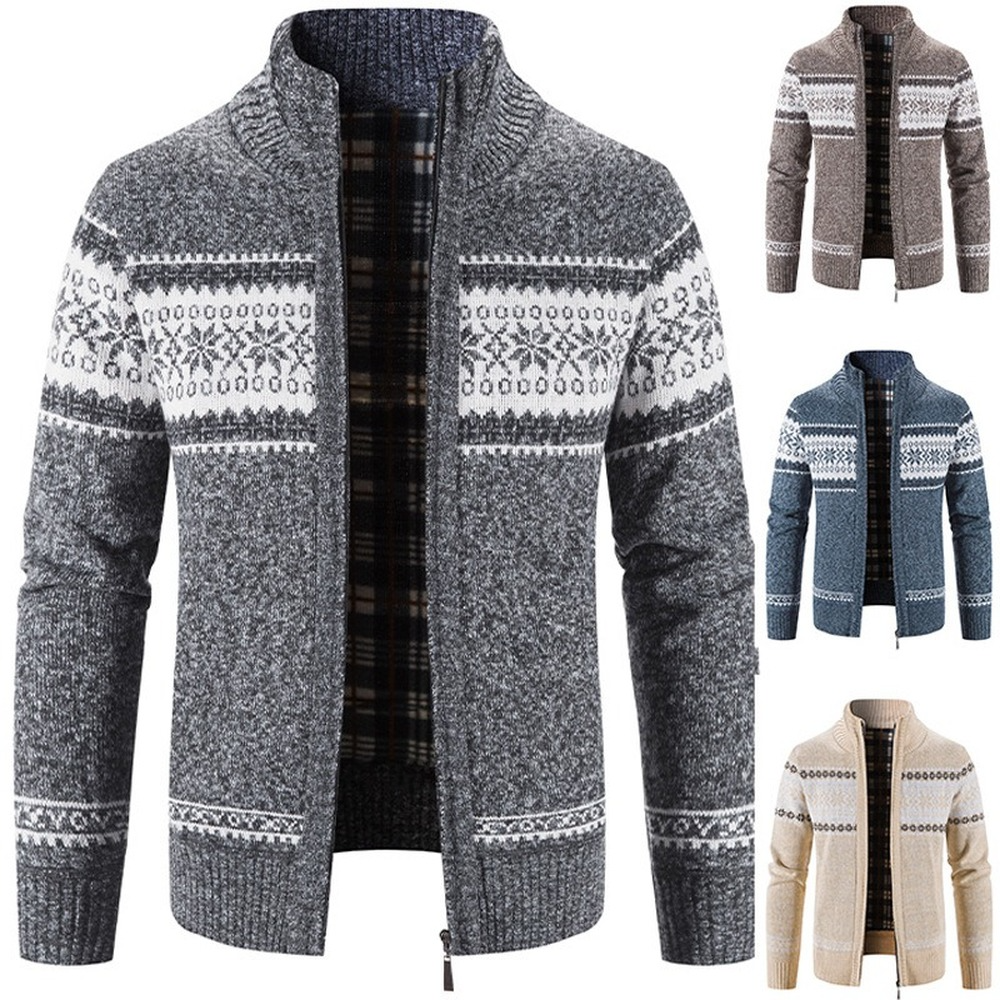 Casual Men Loose Sweater Autumn And Winter Coat - Image 2