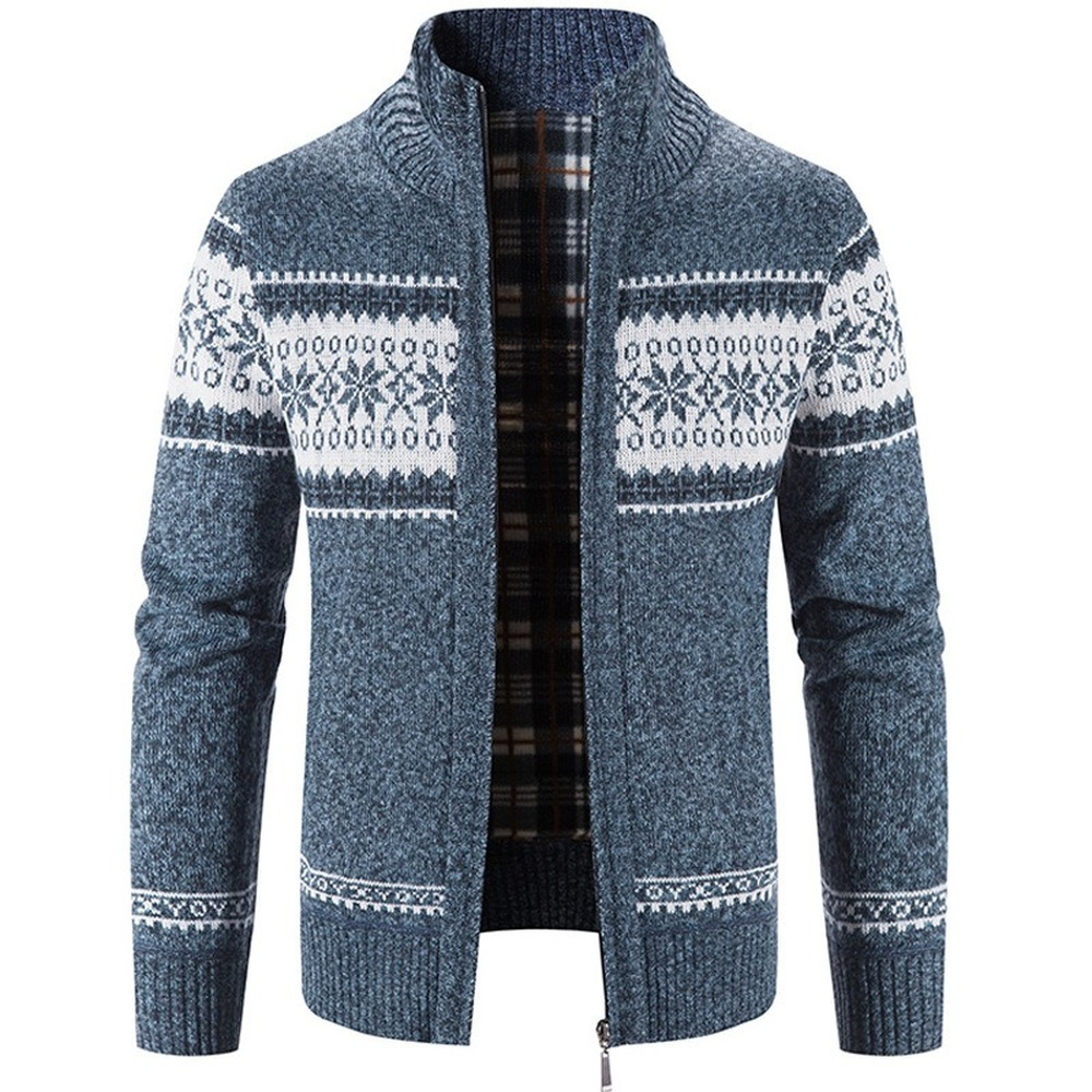 Casual Men Loose Sweater Autumn And Winter Coat - Image 3