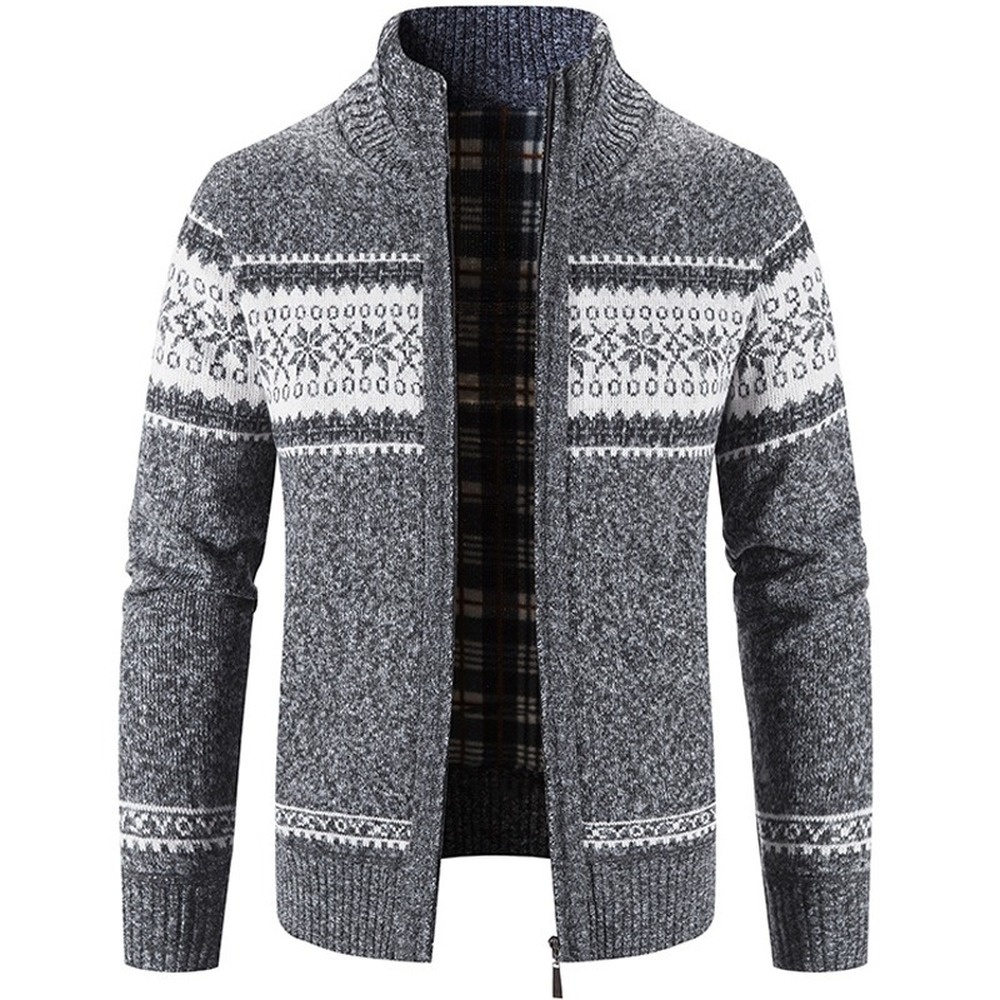 Casual Men Loose Sweater Autumn And Winter Coat - Image 5