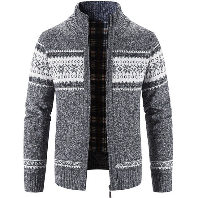 Casual Men Loose Sweater Autumn And Winter Coat - Image 8