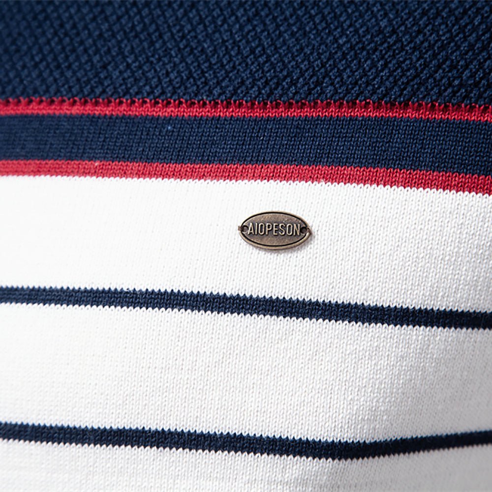 Casual O-neck Cotton Pullover Men Sweater - Image 4