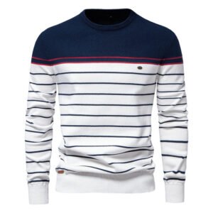Casual O-neck Cotton Pullover Men Sweater