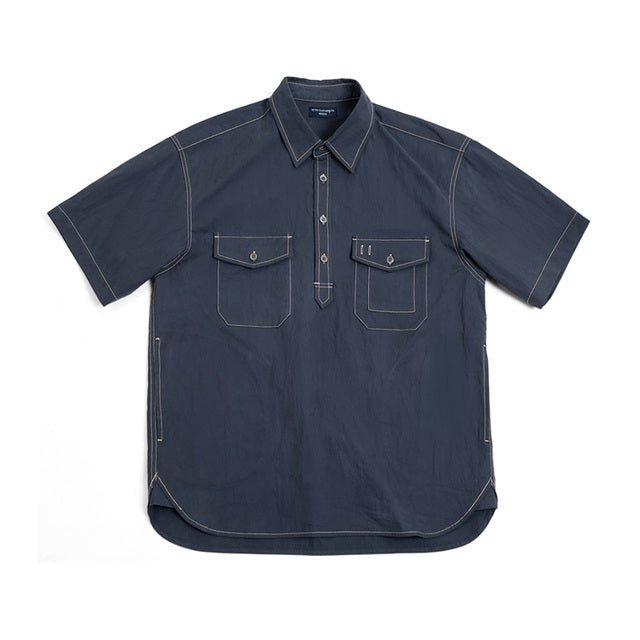 Casual Outdoor Collection Blue Short Sleeve Shirt - Image 7
