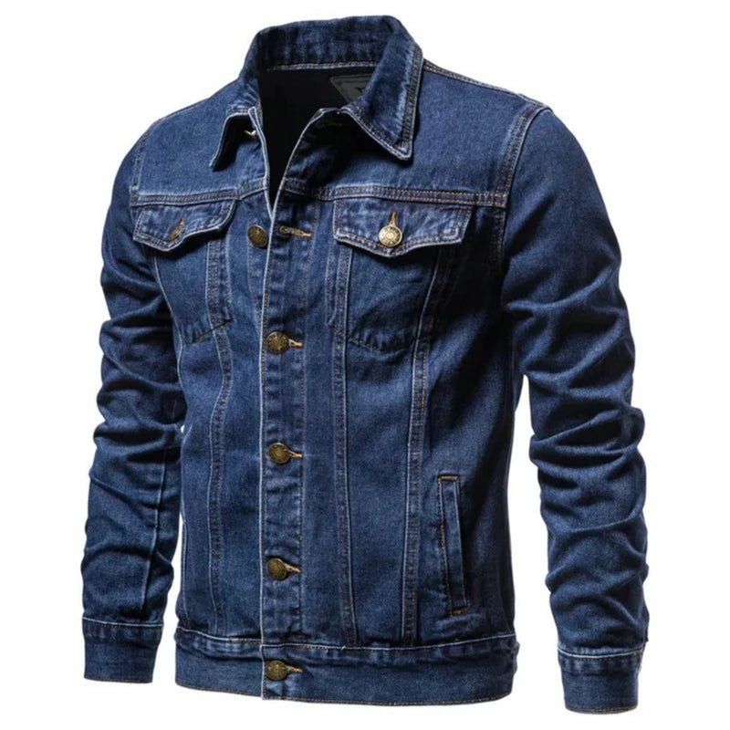 Casual Workwear Jeans Jacket Loose Mens Outwear - Image 7