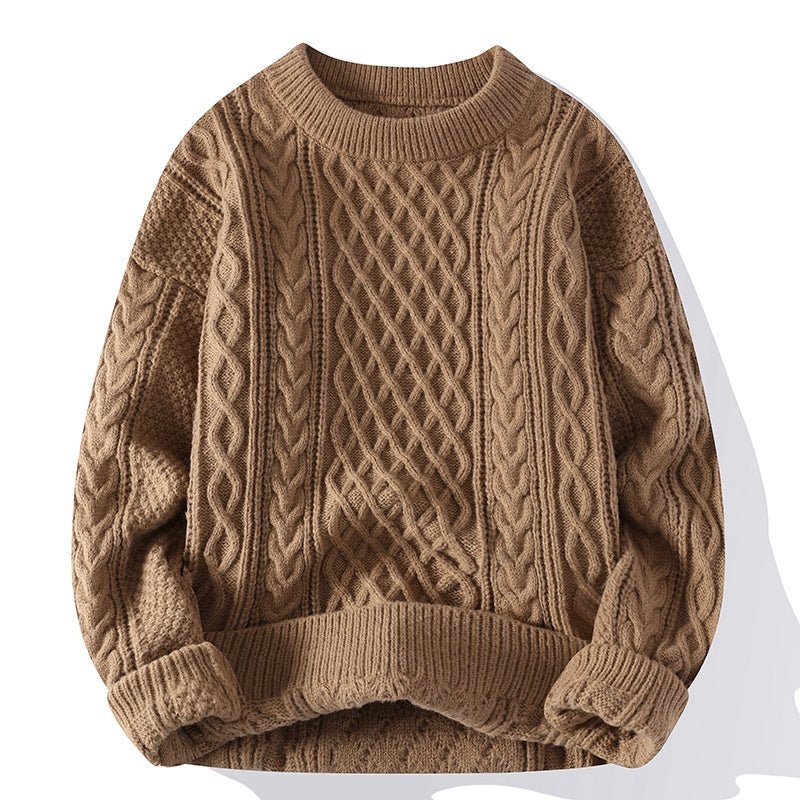Classic Men Knitted Pullovers Loose - Image 9