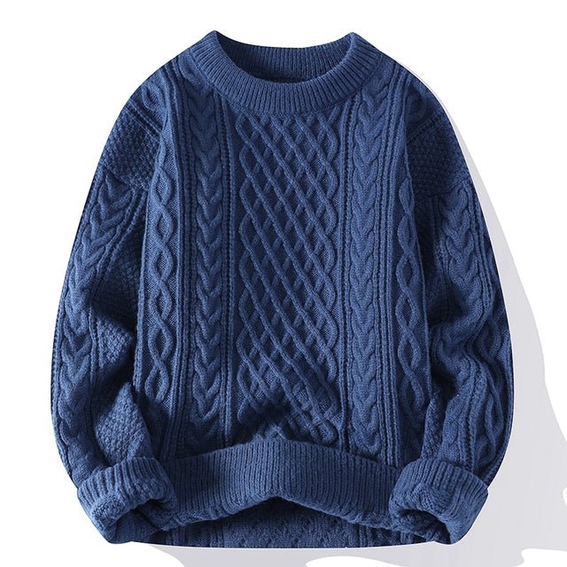 Classic Men Knitted Pullovers Loose - Image 16