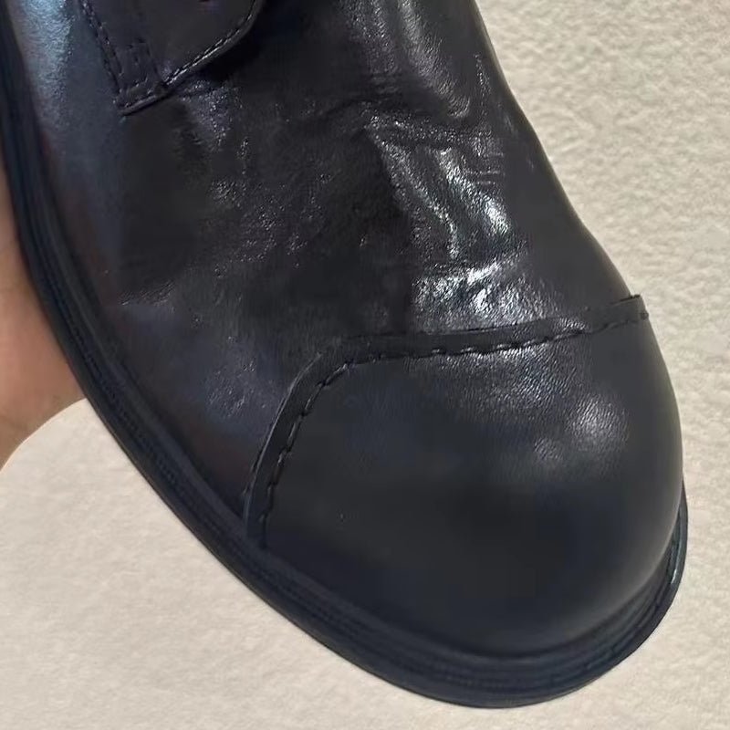 Genuine Cow Leather Men Dress Shoes - Image 4