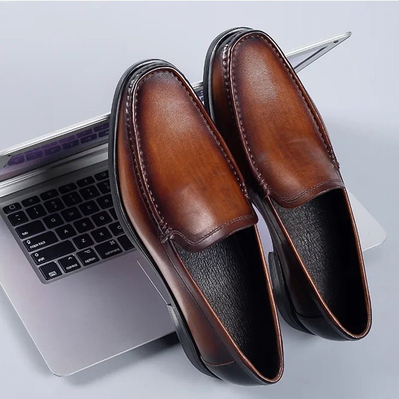 Summer Genuine Leather Oxford Dress Loafers - Image 7