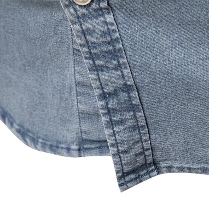 Stylish Comfortable Men Slim Fit Long Sleeve Shirt - Image 9