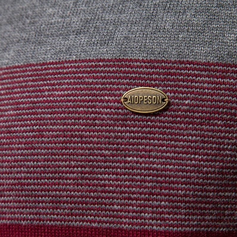 Casual Zipper Mock Neck Sweater for Men - Image 10