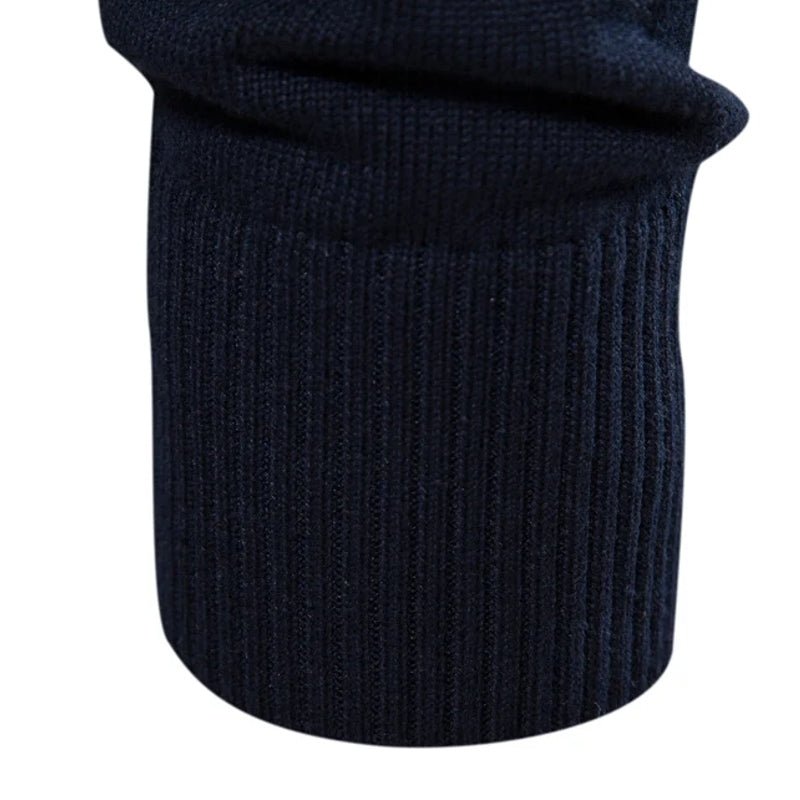 Casual Zipper Mock Neck Sweater for Men - Image 11