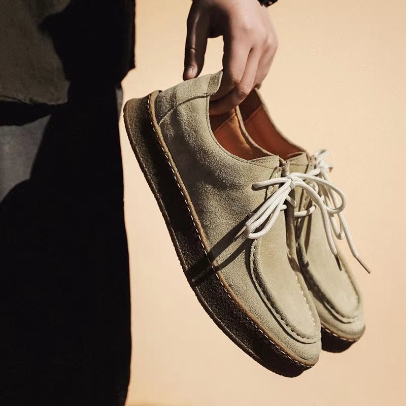 Fashion Men Classic Retro Suede Shoes - Image 3