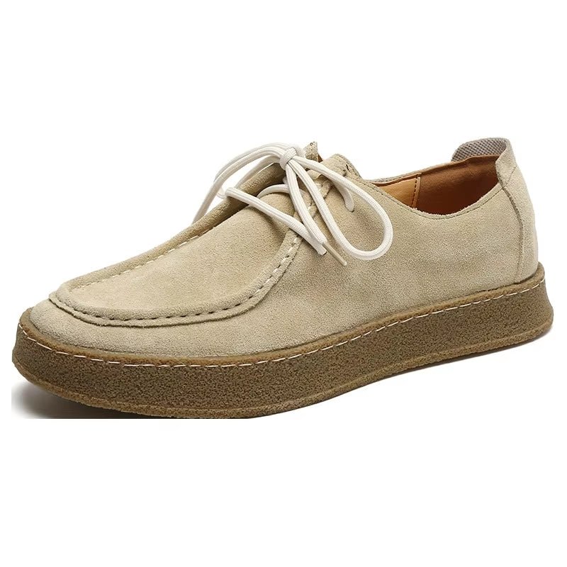 Fashion Men Classic Retro Suede Shoes - Image 4