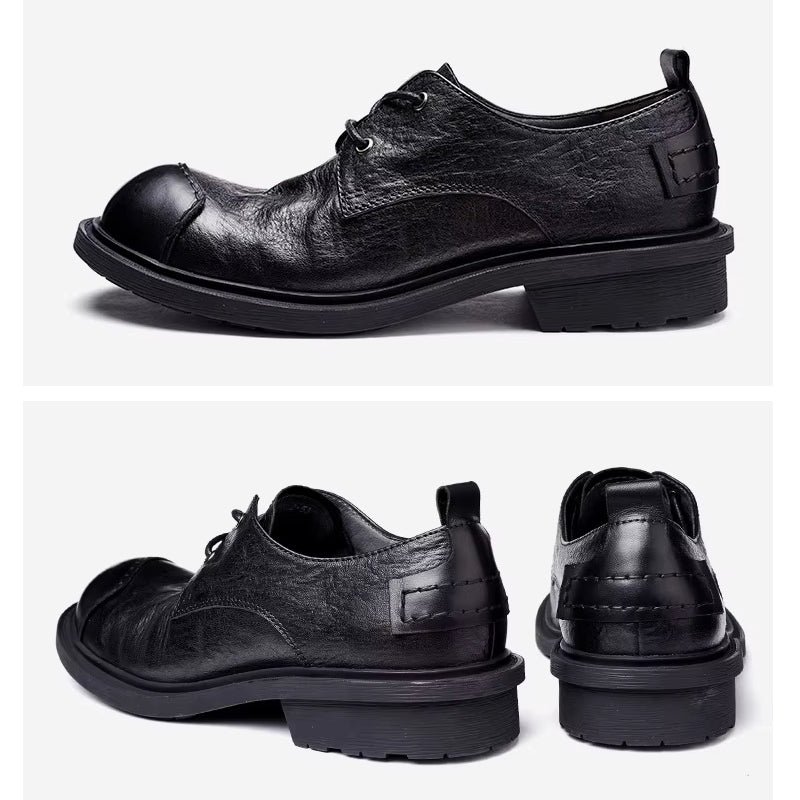 Genuine Cow Leather Men Dress Shoes - Image 11