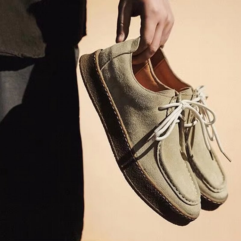 Fashion Men Classic Retro Suede Shoes - Image 5