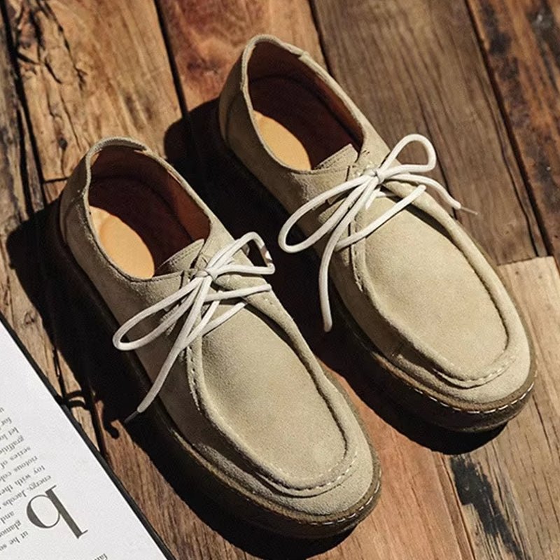 Fashion Men Classic Retro Suede Shoes - Image 6