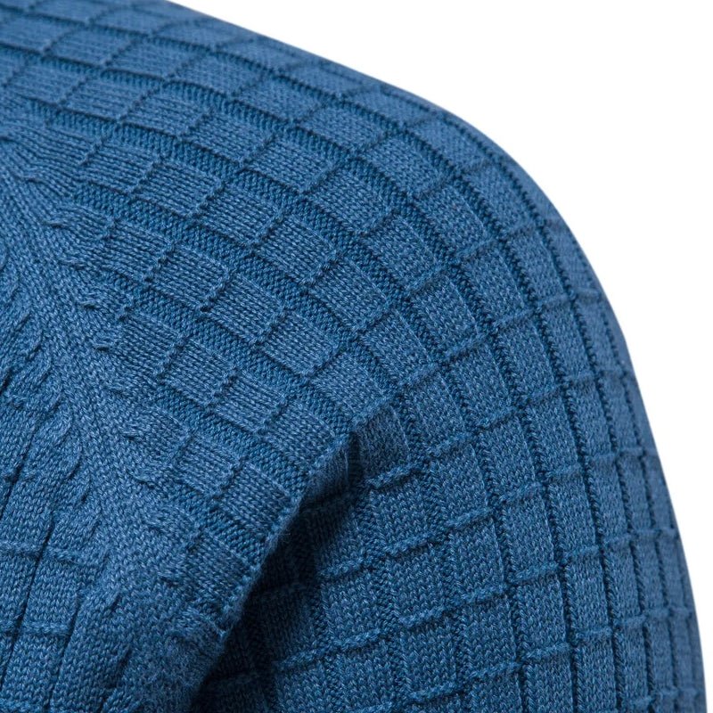 Cotton Men Sweaters Solid Color O Neck - Image 9