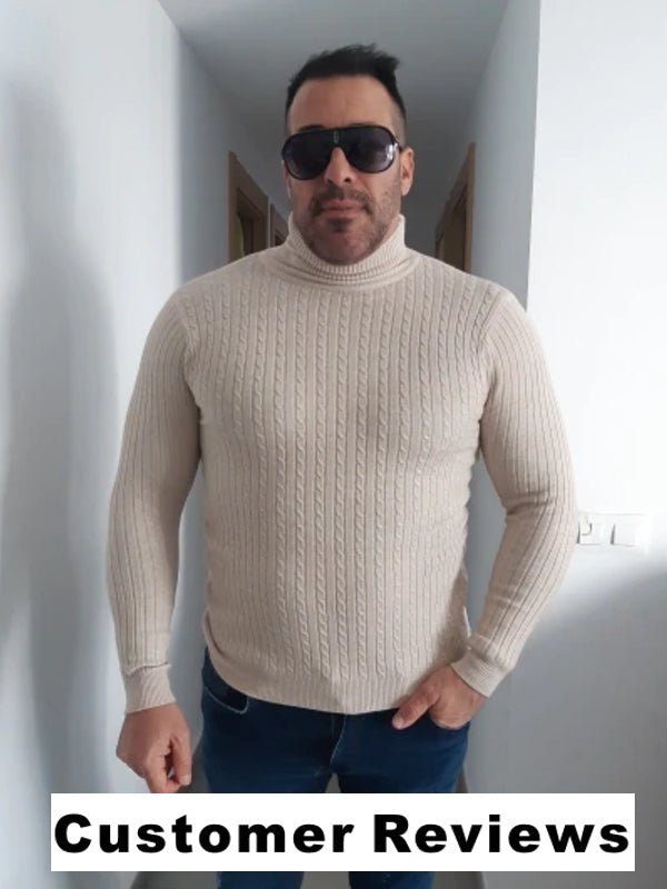 Fashion Sweater Men Sweater Slim Pullover Knitted Sweater - Image 5