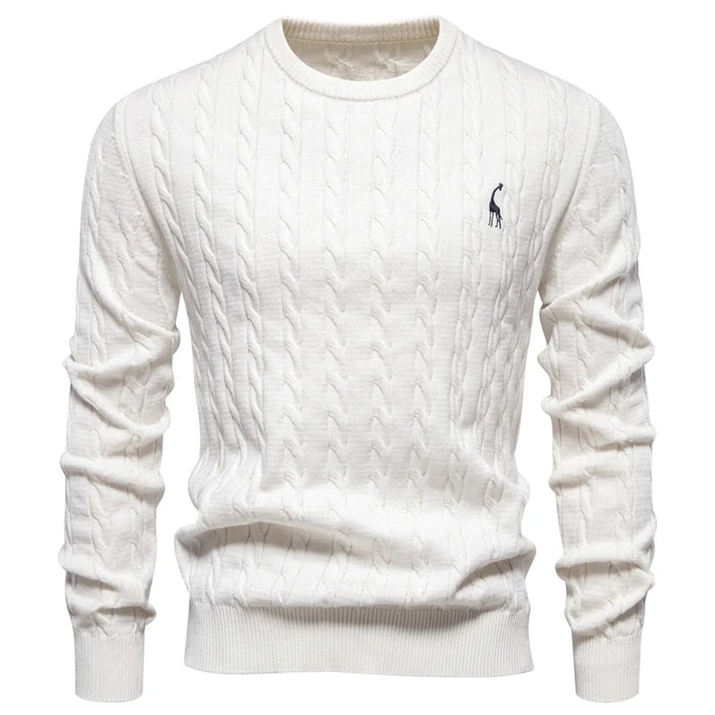 Round Neck Classic Twist Patterned Pullover Knitted - Image 16