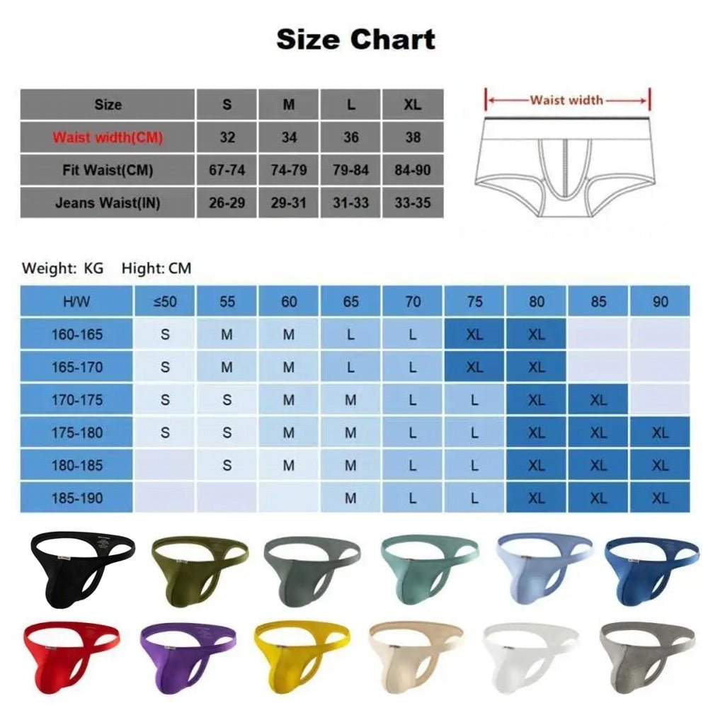 Men Sexy Briefs T-back Male Panties Thongs - Image 4