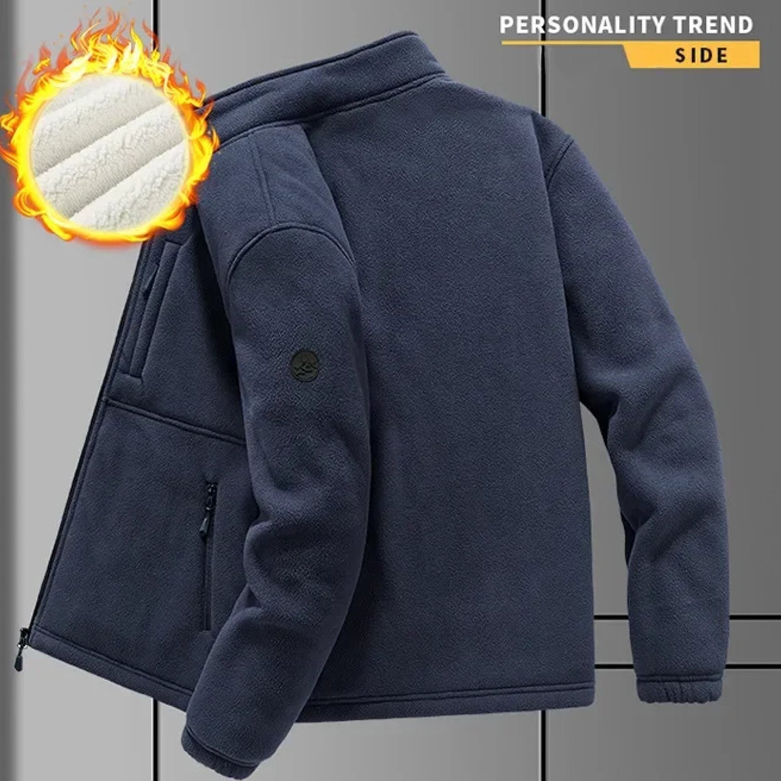 The Versatile Fleece Thick Hooded Coats for Men - Image 9