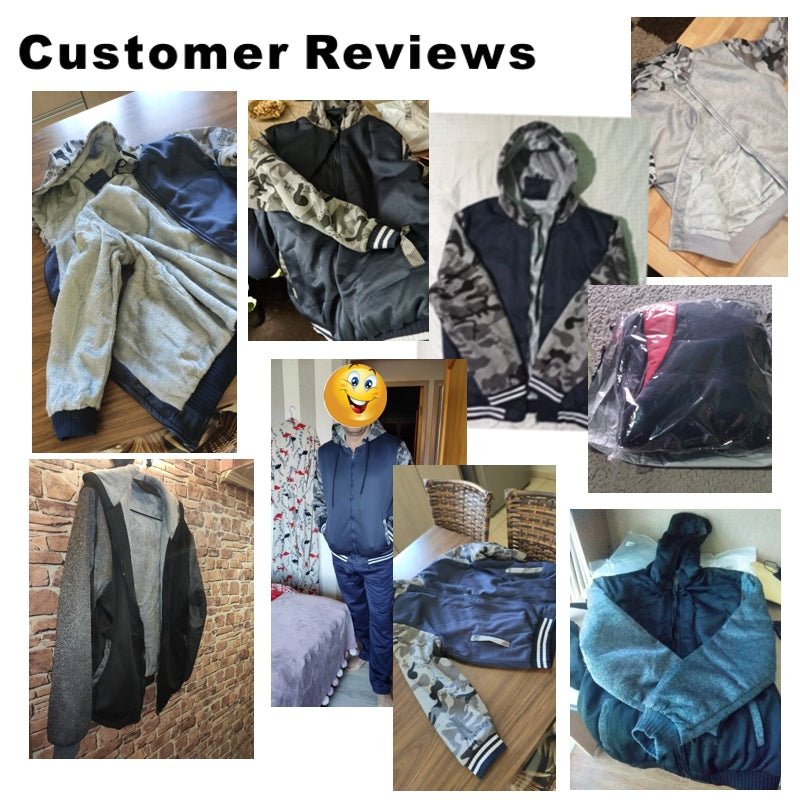 Men Winter Jacket Camouflage Thicken Jackets Hooded Fleece - Image 2